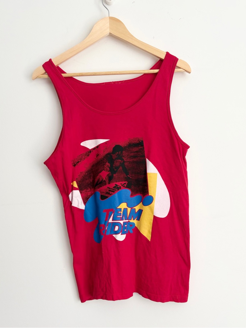 Vintage 90s Team Rider Surf Graphic Tank Surfcore Skater S
